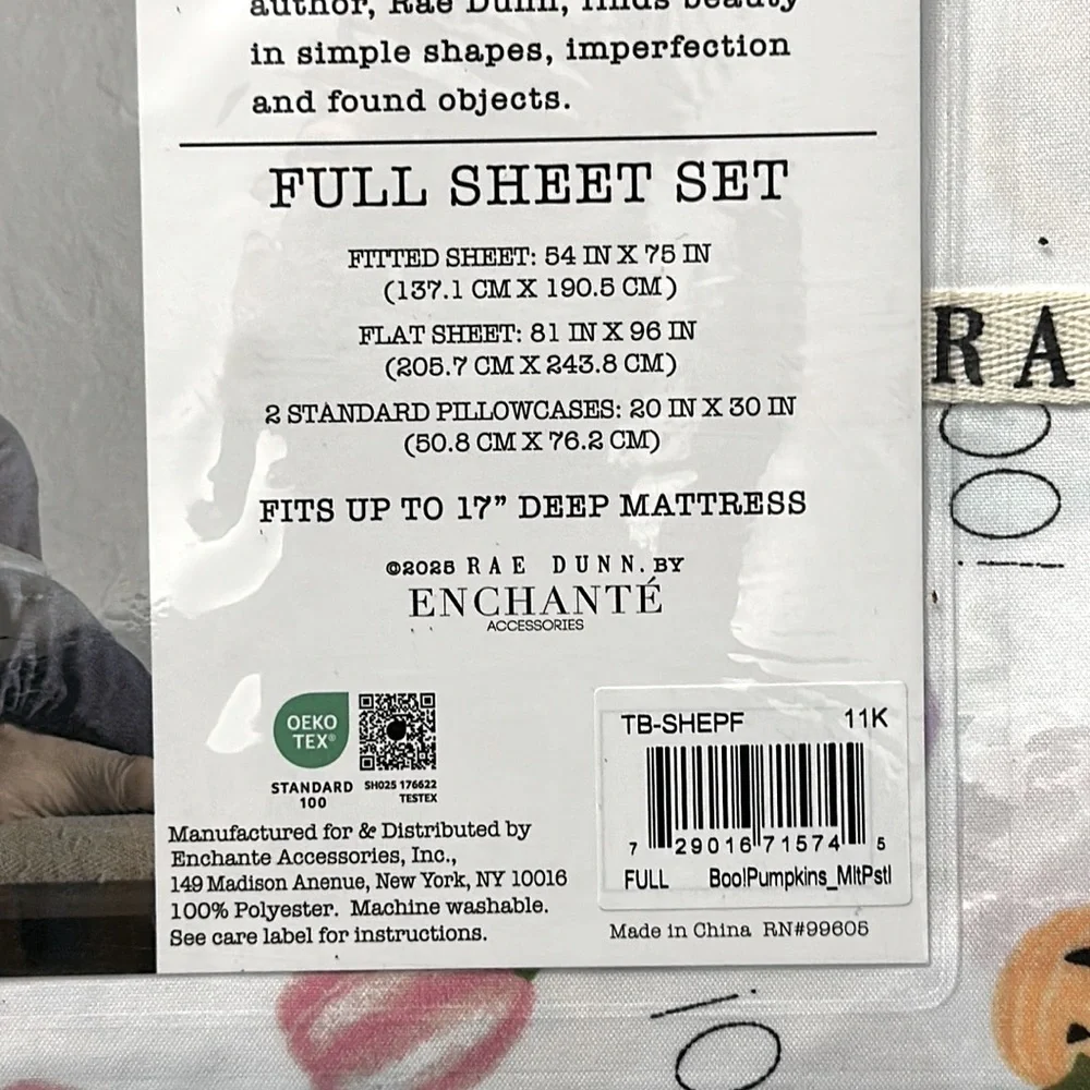NWT Rae Dunn Halloween Sheets